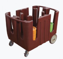 Carro de Stock y Transporte de platos en Polietileno